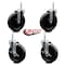 Service Caster 6 Inch Phenolic Wheel Swivel 58 Inch Threaded Stem Caster Set 2 Brakes SCC SCC-TS20S615-PHS-58212-2-TLB-2 - alternate 3